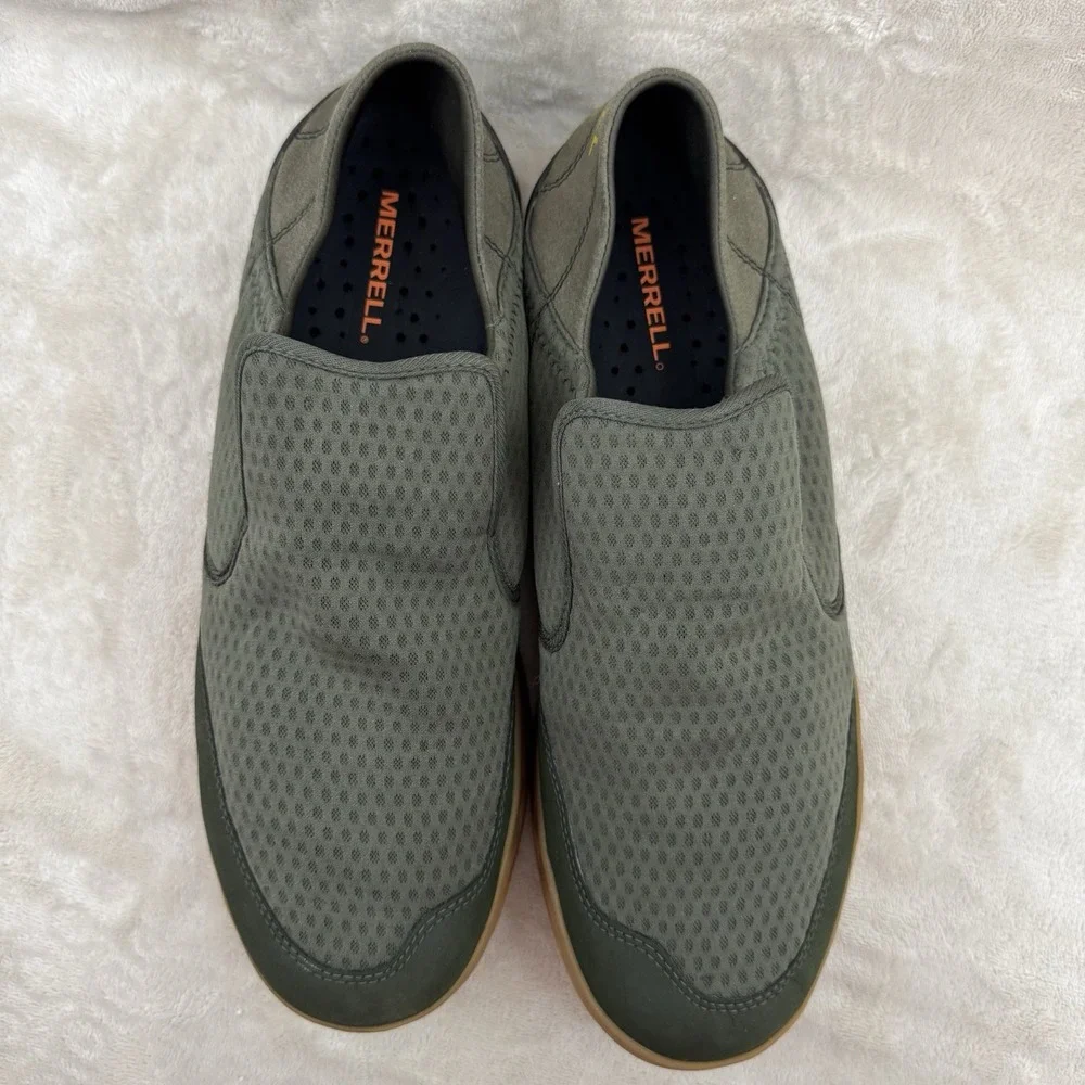 Merrell Tideriser Moc Water Shoes Olive Green Vibram Hydromorph Men's 13